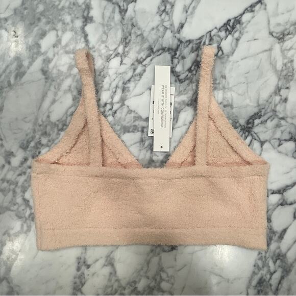 INC International Concepts x CULPOS Concepts Fuzzy Cropped Knit Tank Top Blush M - Picture 6 of 8